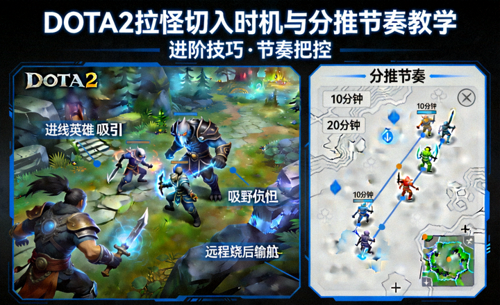 DOTA2拉怪切入时机与分推节奏教学封面图